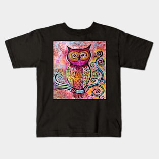 Whimsical Owl Kids T-Shirt